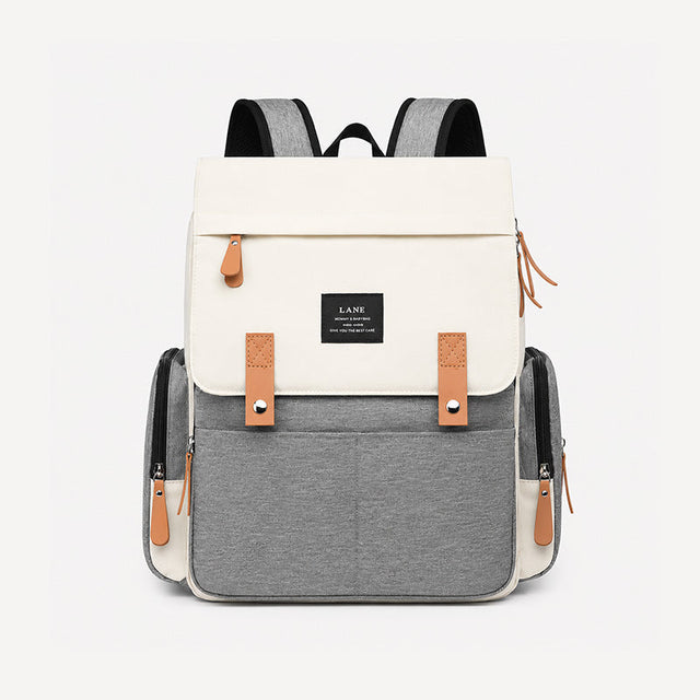 6687 - MOCHILA PAÑALERA CREMA