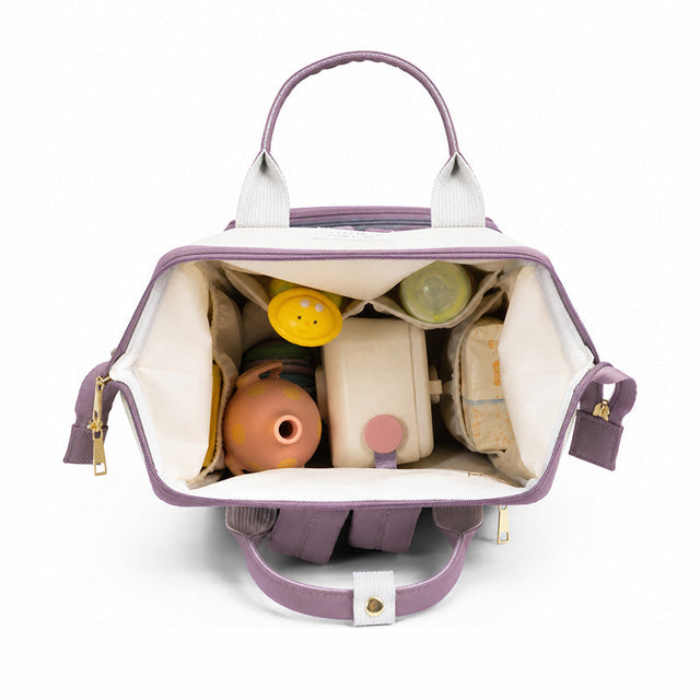 808 - MOCHILA PAÑALERA MORADO