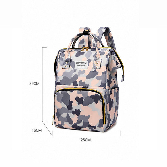 811 - MOCHILA PAÑALERA PLOMO