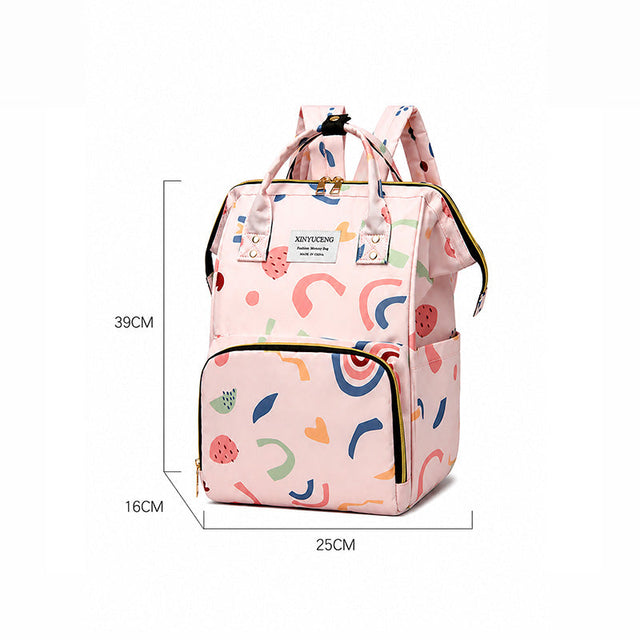 811 - MOCHILA PAÑALERA ROSADO