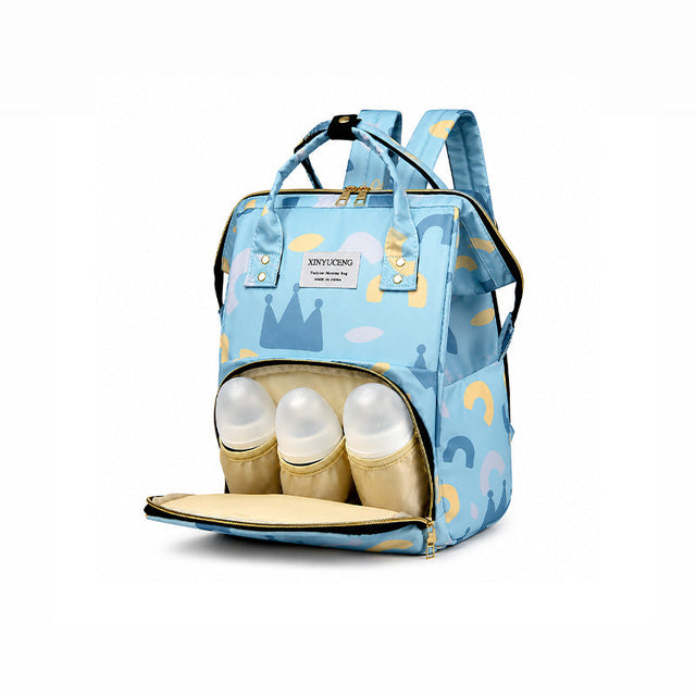 811 - MOCHILA PAÑALERA TURQUESA