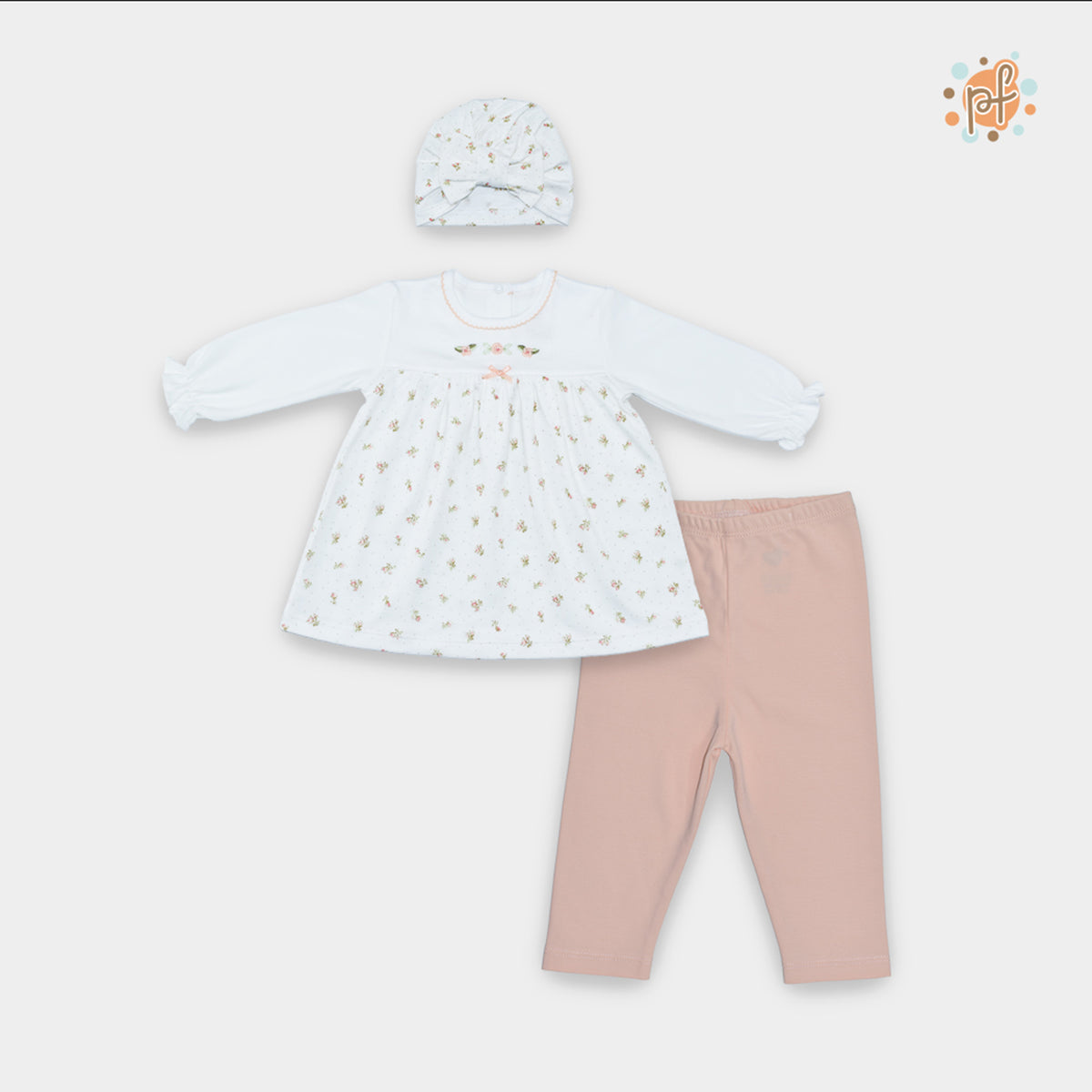 CONJUNTO 3 PZAS MIS PEQUEÑAS FLORES