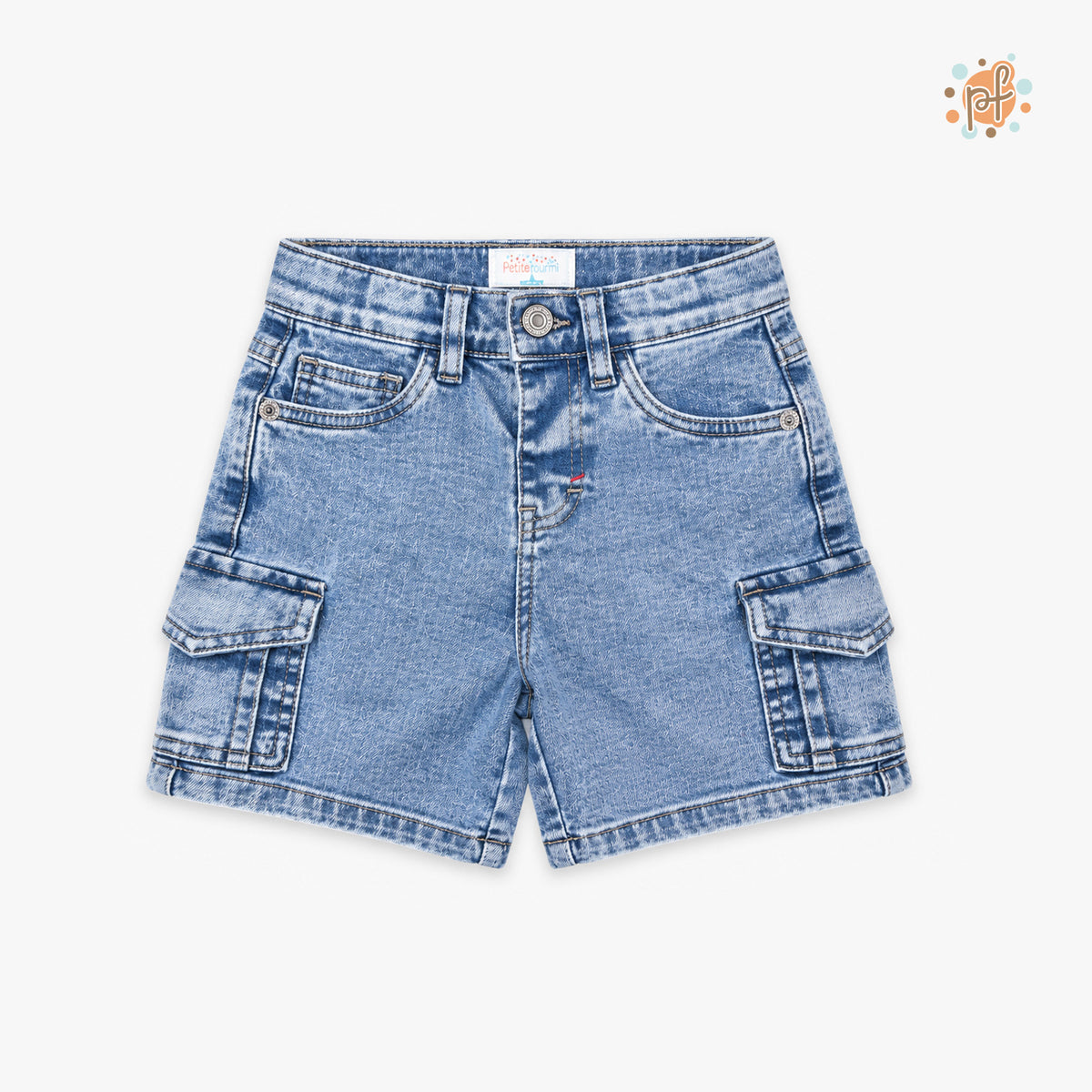 BERMUDA CARGO DENIM TIAGO CELESTE
