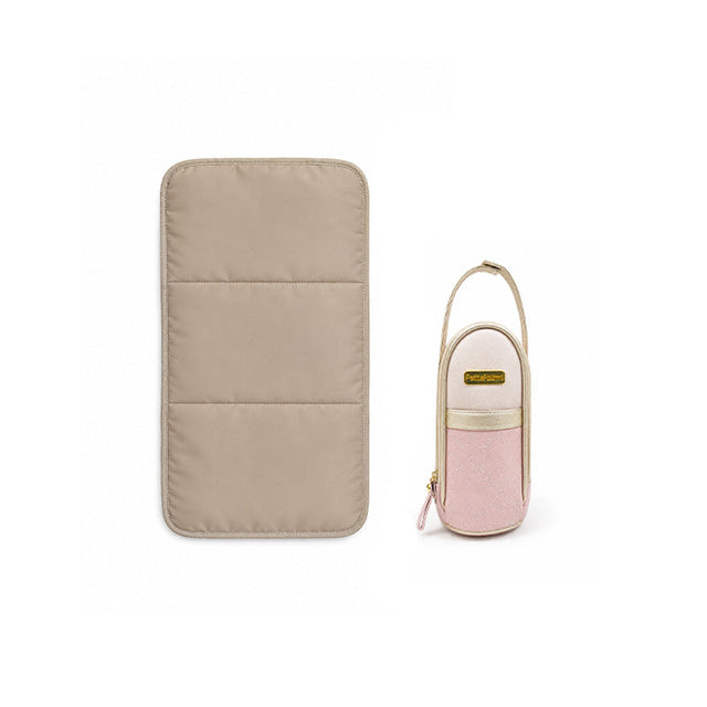 BOLSO PAÑALERO TREBOL ROSADO