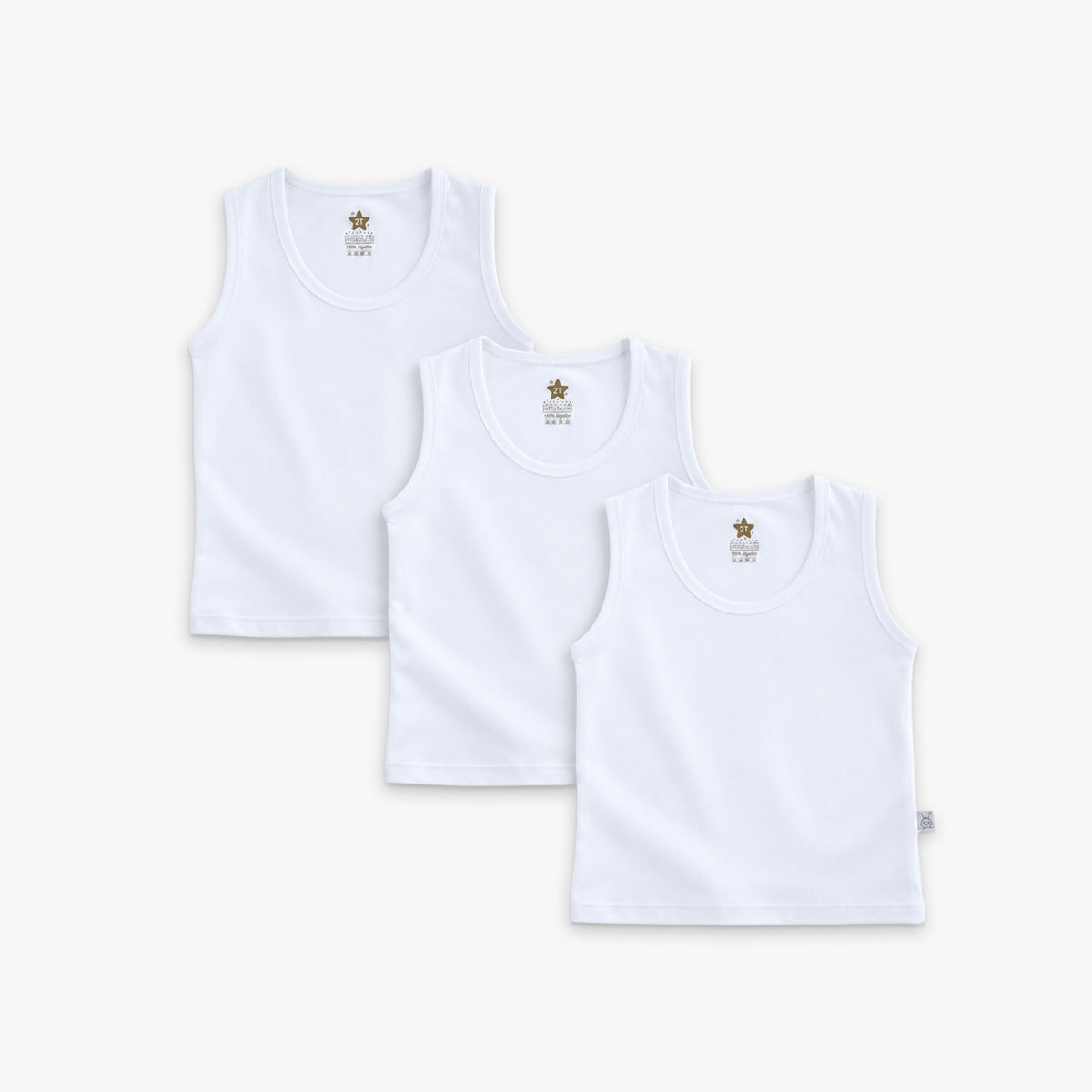 BVD NIÑO SET X 3 BLANCO