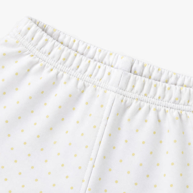 PANTALON con pie PUNTOS AMARILLO