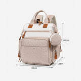 1688 - MOCHILA PAÑALERA TOMMY BEIGE