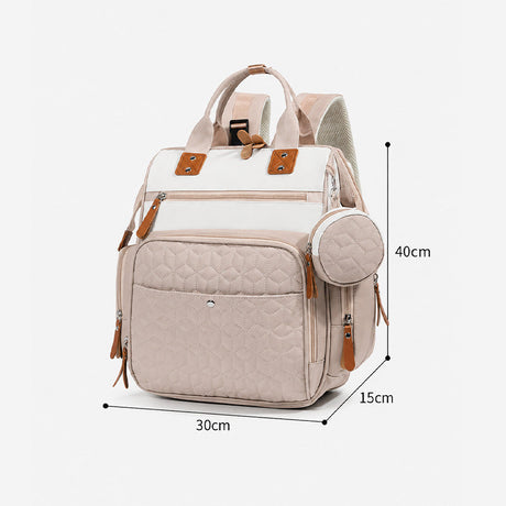 1688 - MOCHILA PAÑALERA TOMMY BEIGE