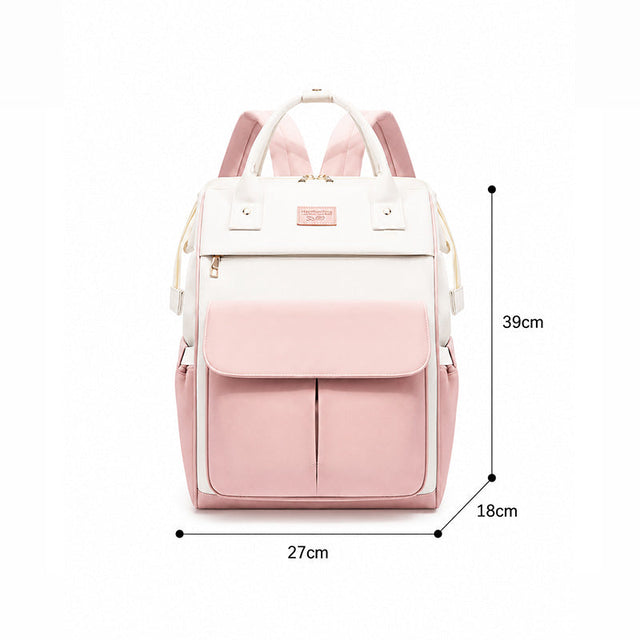 2502 - MOCHILA PAÑALERA IVETTE ROSADO