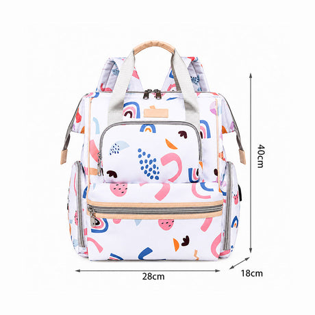 66157 - MOCHILA PAÑALERA BLANCO/ AZUL