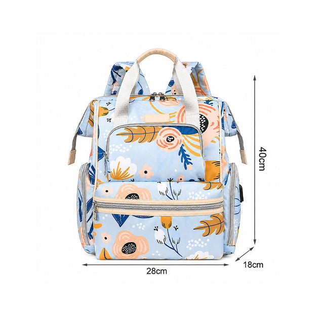 66157 - MOCHILA PAÑALERA VERDE AGUA