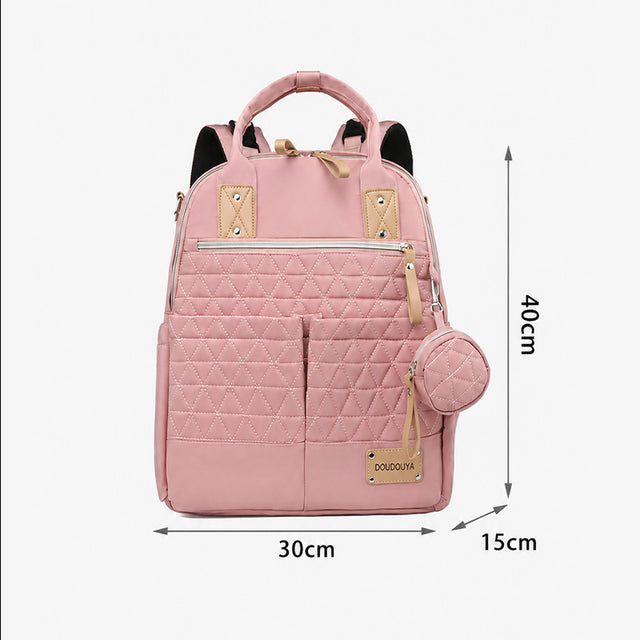 66161 - MOCHILA PAÑALERA BELEN ROSADO