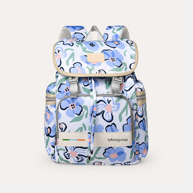 66174 - MOCHILA PAÑALERA BLANCO/CELESTE
