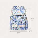66174 - MOCHILA PAÑALERA BLANCO/CELESTE