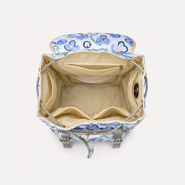 66174 - MOCHILA PAÑALERA BLANCO/CELESTE