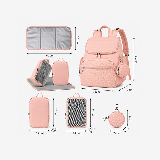 66178 - MOCHILA PAÑALERA ROSADO
