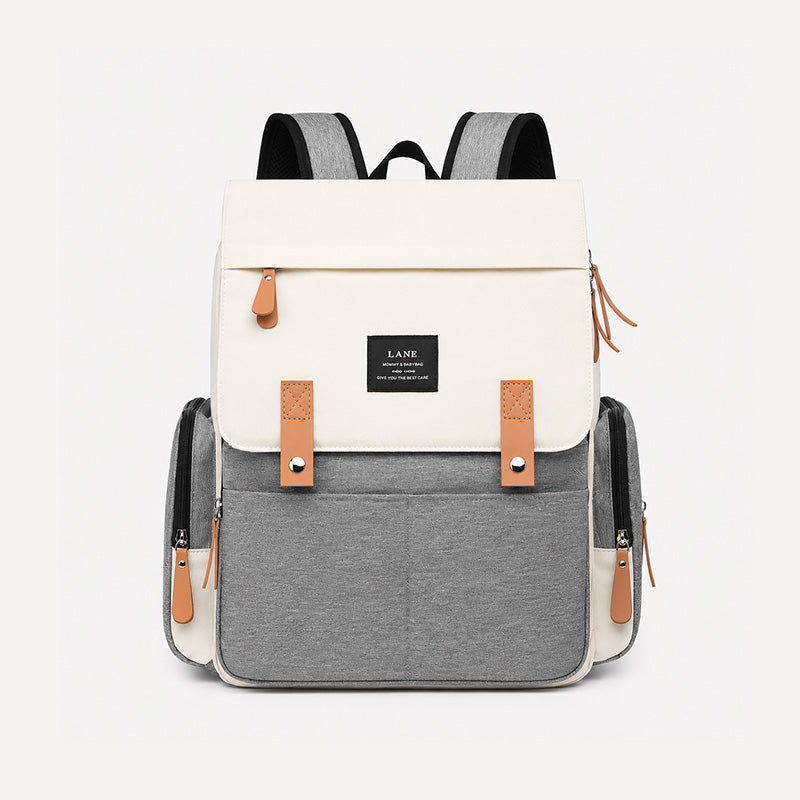 6687 - MOCHILA PAÑALERA CREMA