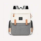 6687 - MOCHILA PAÑALERA CREMA