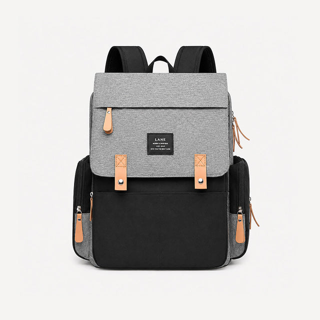 6687 - MOCHILA PAÑALERA GRIS