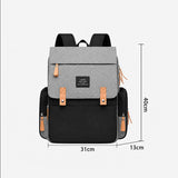 6687 - MOCHILA PAÑALERA GRIS