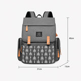 6687 - MOCHILA PAÑALERA PLOMO