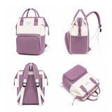 808 - MOCHILA PAÑALERA MORADO