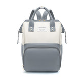808 - MOCHILA PAÑALERA PLOMO
