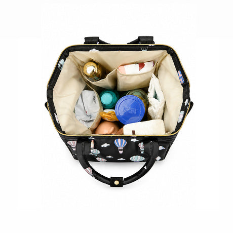 811 - MOCHILA PAÑALERA NEGRO