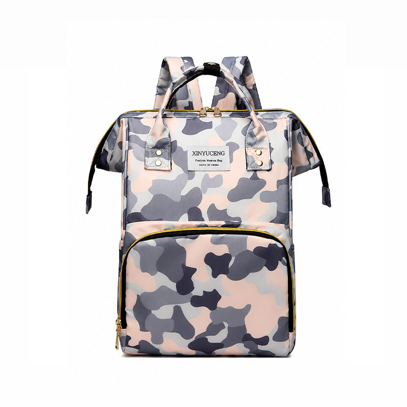 811 - MOCHILA PAÑALERA PLOMO
