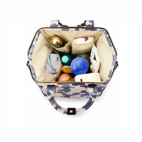 811 - MOCHILA PAÑALERA PLOMO