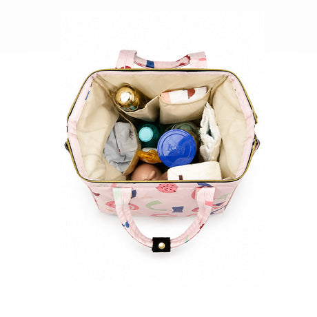 811 - MOCHILA PAÑALERA ROSADO