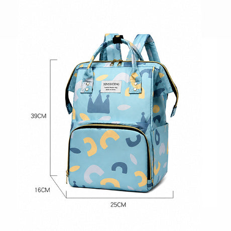 811 - MOCHILA PAÑALERA TURQUESA