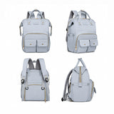 9017 - MOCHILA PAÑALERA ACERO