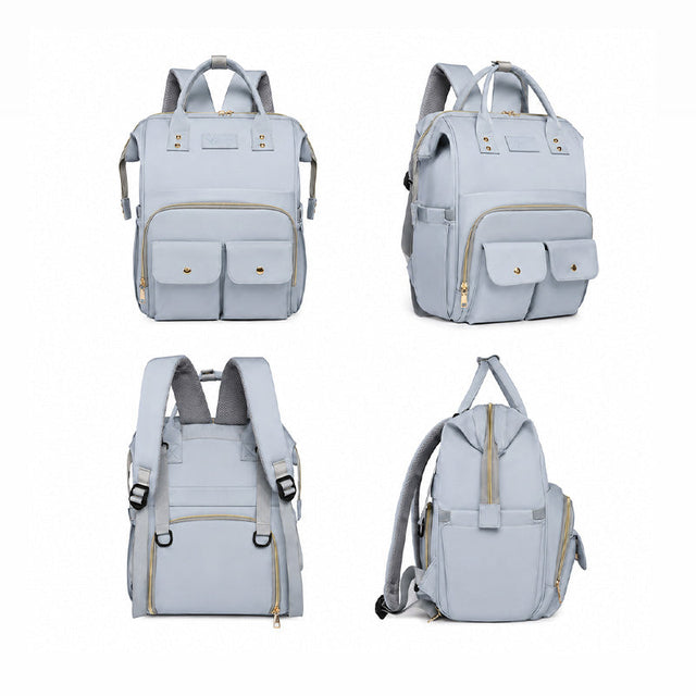 9017 - MOCHILA PAÑALERA ACERO