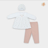 CONJUNTO 3 PZAS  MIS PEQUEÑAS FLORES