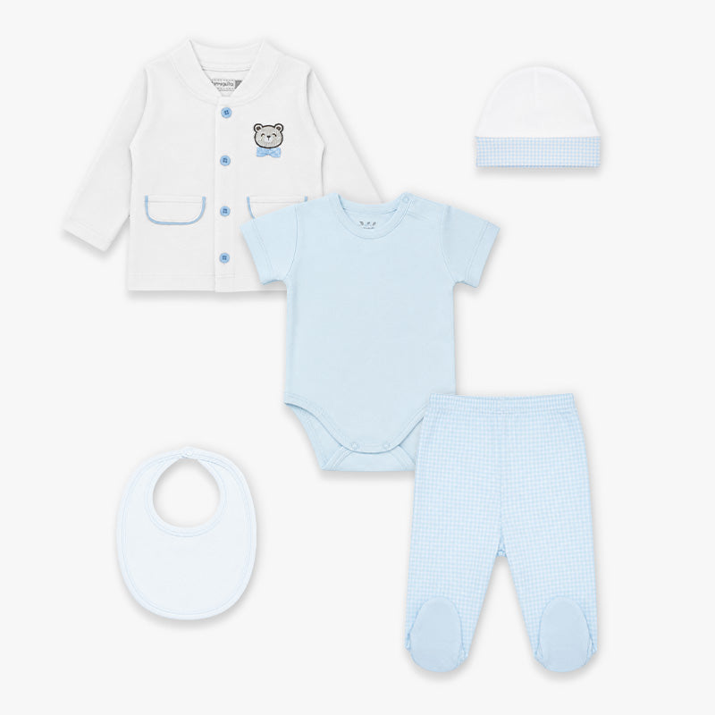 AJUAR 5 PZAS FABRICIO CELESTE