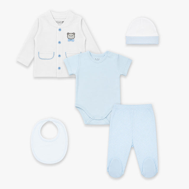 AJUAR 5 PZAS FABRICIO CELESTE