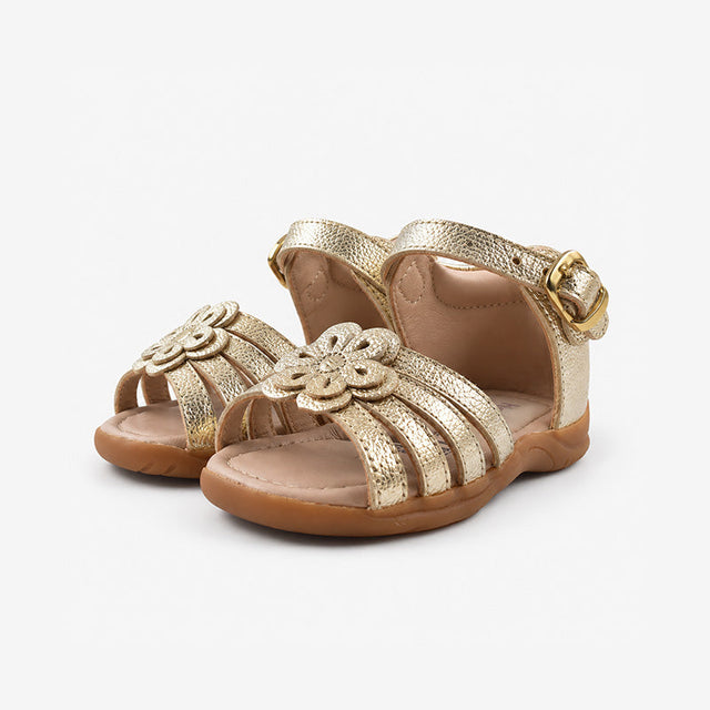 SANDALIA PIBE ÑA DORADO - 2621