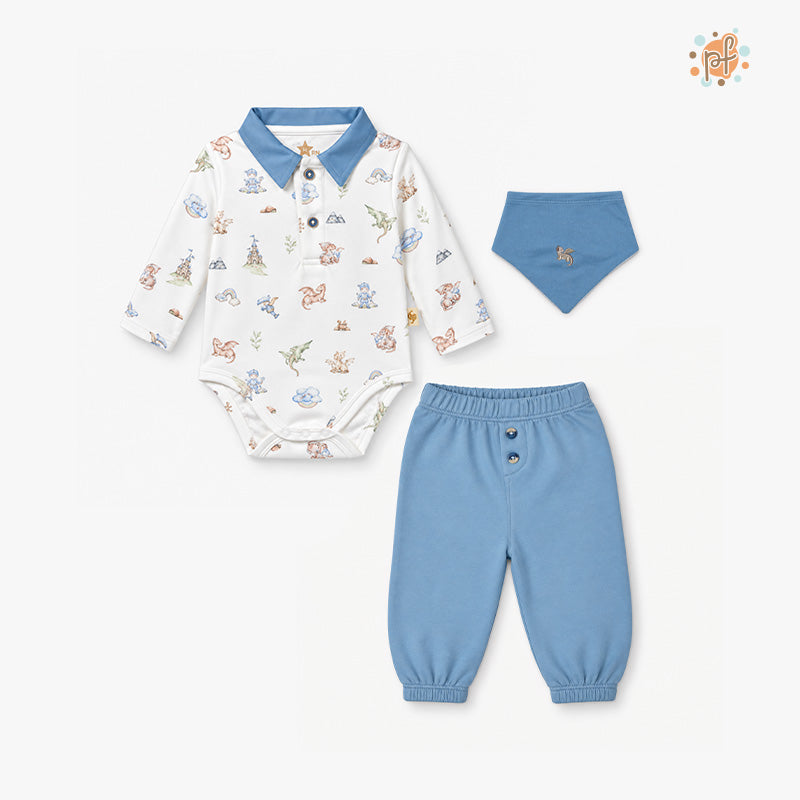 SET 3 PZAS BODY PANTALON DRAGONES