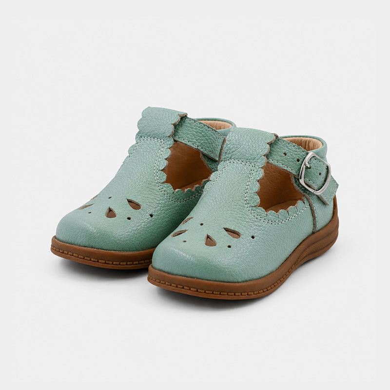 ZAPATO PIBE ÑA BETY ROUS VERDE CEMENTO
