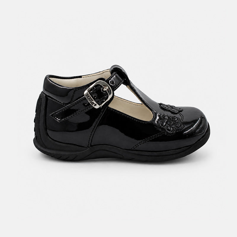 ZAPATO PIBE ÑA CHAROL NEGRO - 2422