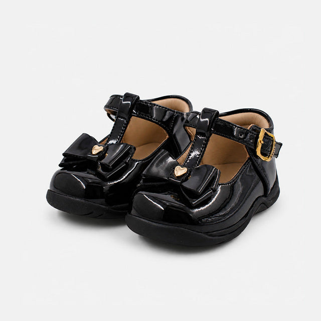 ZAPATO PIBE NIÑA CHAROL NEGRO - 2421-C