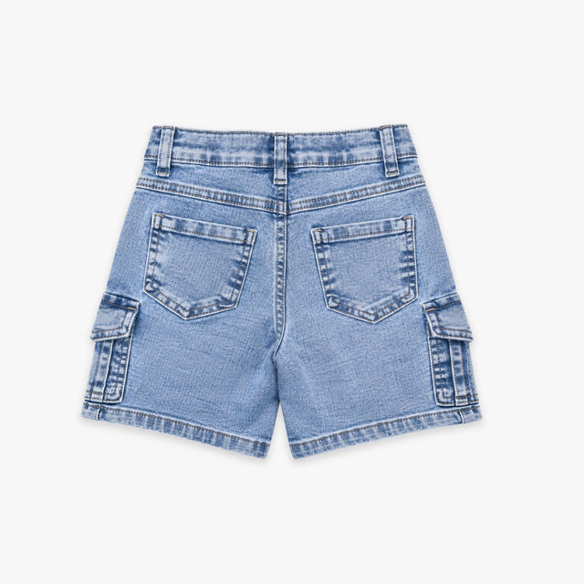 BERMUDA CARGO DENIM TIAGO CELESTE