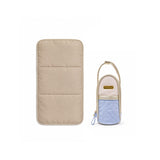 BOLSO PAÑALERO TREBOL CELESTE