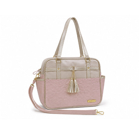 BOLSO PAÑALERO TREBOL ROSADO
