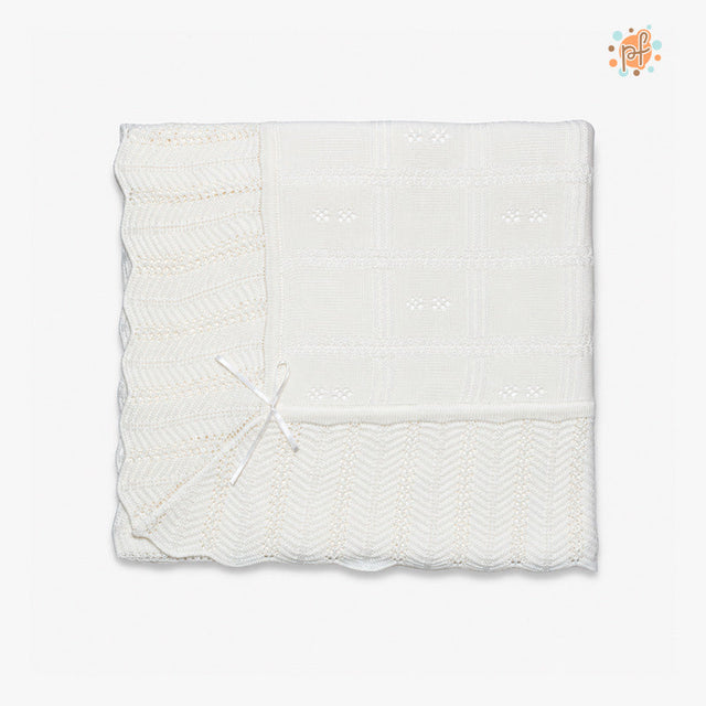 COLCHA DE HILO RISUEÑO CREMA