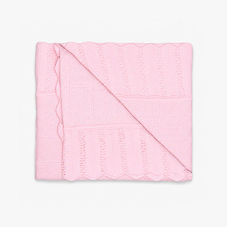 COLCHA DE HILO RISUEÑO ROSADO