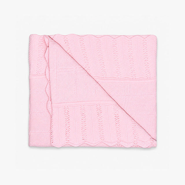 COLCHA DE HILO RISUEÑO ROSADO