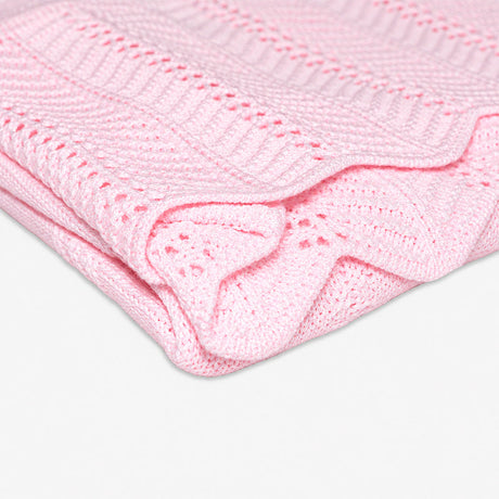 COLCHA DE HILO RISUEÑO ROSADO