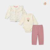 CONJUNTO 3 PZAS FUSIONADO TULIPAN